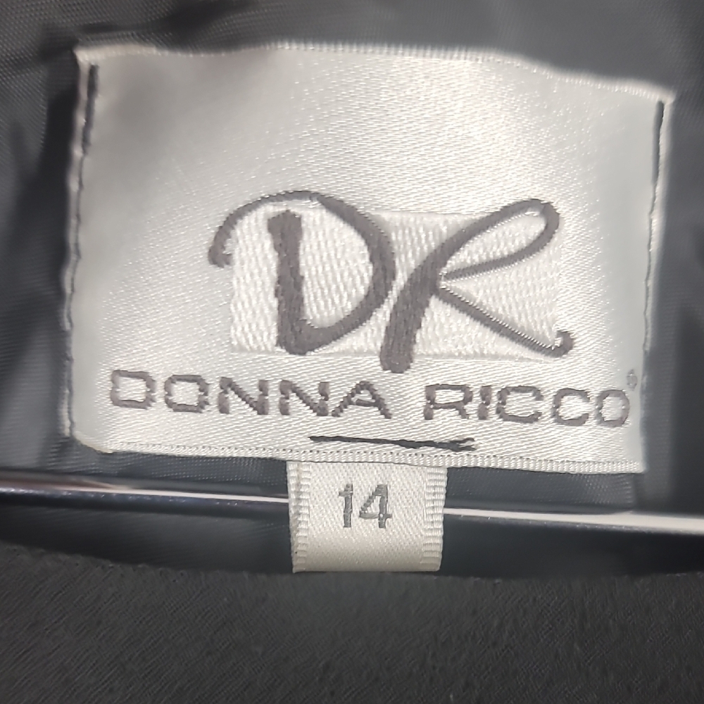 Donna Ricco Vintage Black Sheath Mini Dress - Picture 4 of 10